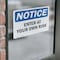 Signmission Enter At Your Own Risk OSHA Notice Sign, Vinyl Decal, 10in W x 7in L, 2PK OS-2PACK-NS-D-710-L-12066 - alternate 4